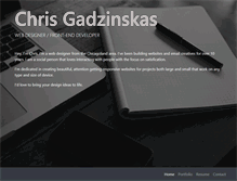 Tablet Screenshot of chrisgadzinskas.com